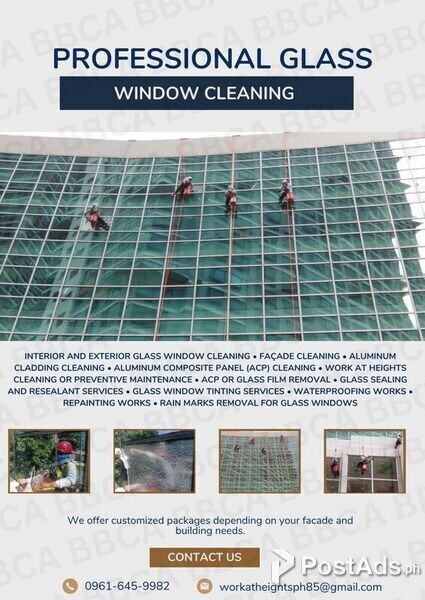 Window Rapelling PROFESSIONAL FACADE WINDOW SERVICES – RAPPELLING METHOD | PostAds.ph