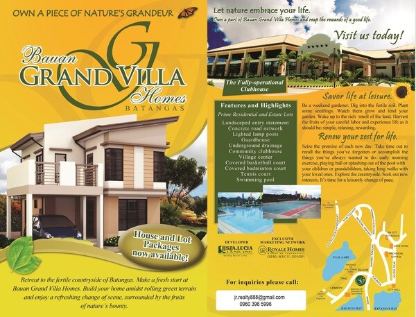 Lot for sale in Bauan Batangas  BAUAN GRAND VILLA - 120sqm