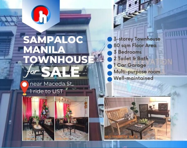 Resale 4BR Townhouse 1 Ride to UST near Retiro, Sampaloc, Manila