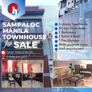 Resale 4BR Townhouse 1 Ride to UST near Retiro, Sampaloc, Manila | PostAds PH