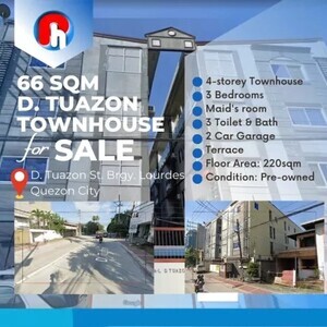 Quezon City Townhouse For Sale 4-BR D. Tuazon near Santa Mesa Heights | PostAds PH