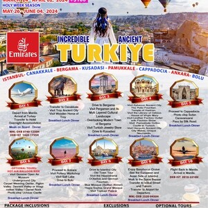 INCREDIBLE ANCIENT TURKIYE 10 DAYS ALL-IN GROUP TOUR PACKAGE VIA EMIRAT | PostAds PH