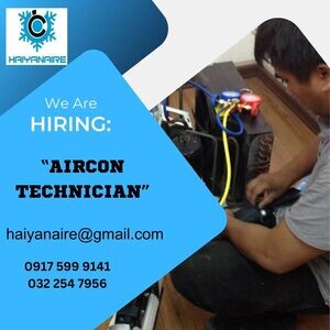 Urgent Hiring Aircon Techcian- Cebu Assign | PostAds PH