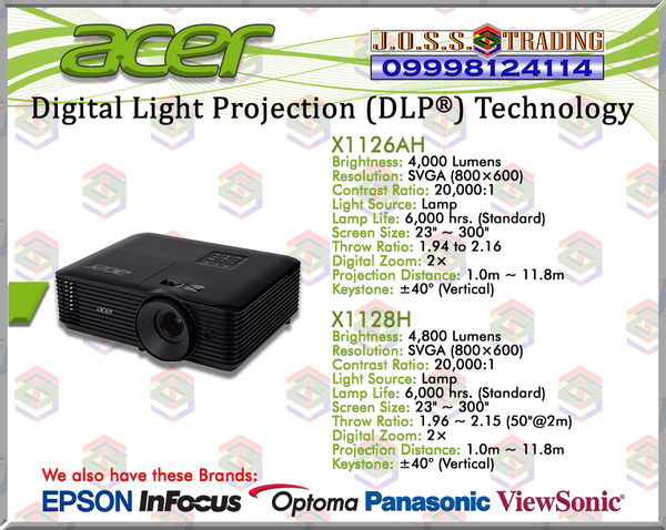 ACER X1126AH-X1128H-X1326AWH PROJECTOR