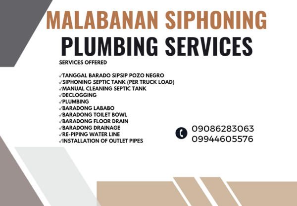 Laguna, Malabanan Siphoning Plumbing Services 09086283063