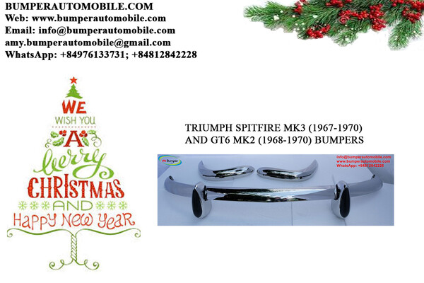 Triumph Spitfire MK3 (1967-1970) bumpers, Triumph GT6 MK2 (1968-1970)
