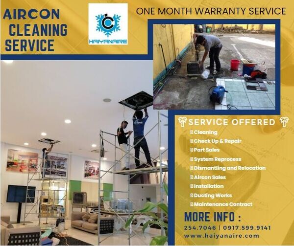 HAIYANAIRE Aircon Cleaning and Repair Services in Day-as Cebu City  