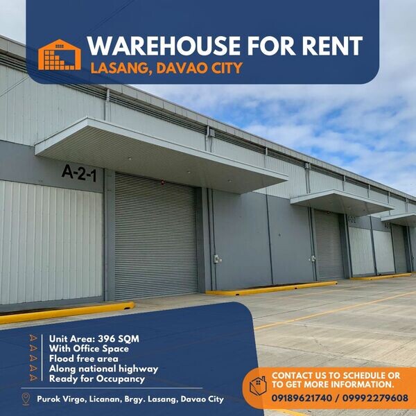 Warehouse for Rent - Lasang, Davao City