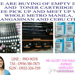 WE ARE BUYING OF EMPTY INK AND TONER CARTRIDGE | PostAds PH