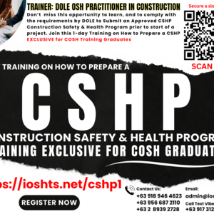 DOLE CSHP Preparation Training Construction Safety Health Program | PostAds PH
