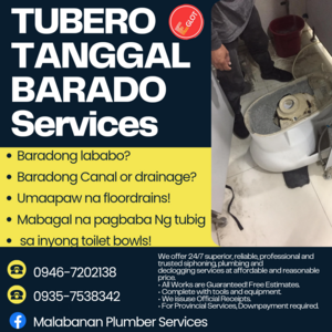 Declogging eglot Tubero Services Quezon City 09467202138 | PostAds PH