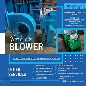 FRESH AIR BLOWER SYSTEM (SUPPLY AND INSTALLATION) - MEYCAUAYAN, BULACAN | PostAds PH