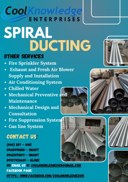 Installation and Provision of Spiral Ducting In Meycauayan