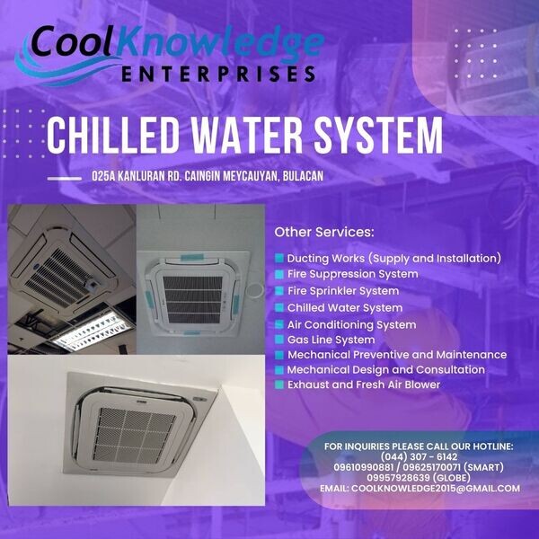 CHILLED WATER SYSTEM (MEYCAUAYAN, BULACAN) WE SUPPLY & INSTALL!