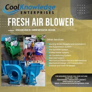 FRESH AIR BLOWER SUPPLY AND INSTALLATION BULACAN, MANILA, CAMANAVA | PostAds PH