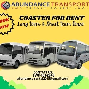 COASTER FOR RENT AT LOWEST PRICE! CALL OR MESSAGE! 09989632040 | PostAds PH