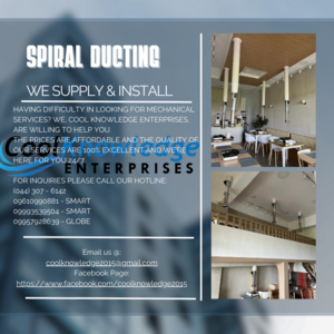 Spiral Duct // We Supply And Install ( Round ) | PostAds PH
