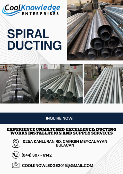 We Provide Installation Service Of Spiral Ducting