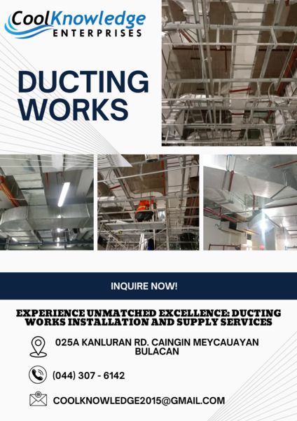 Ducting Works/Installation Nationwide!