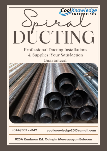 INSTALLATION & SUPPLY OF SPIRAL DUCT SYSTEM : MANILA
