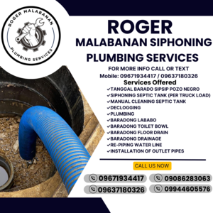 09671934417 Malabanan Siphoning Plumbing Pangasinan | PostAds PH