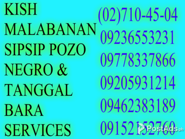 Pasig Malabanan Sipsip Pozo Negroat Tanggal Bara Services