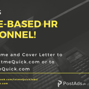 Work from Home HR Personnel! | PostAds PH