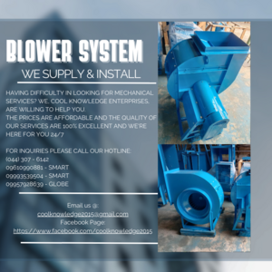 Blower System (Centrifugal) We Supply And Install | PostAds PH