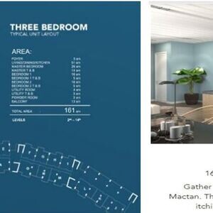 THREE BEDROOM 173SQM-BEACHFRONT CONDO MACTAN CEBU @ ARUGA | PostAds PH