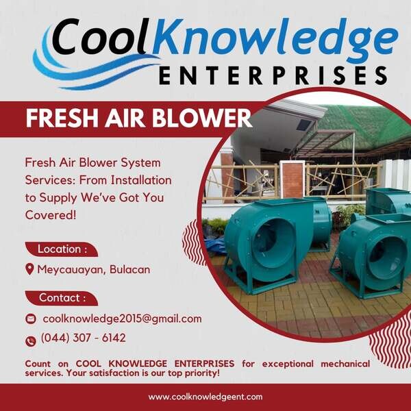 FRESH AIR BLOWER SYSTEM (SUPPLY AND INSTALLATION) -- MEYCAUAYAN