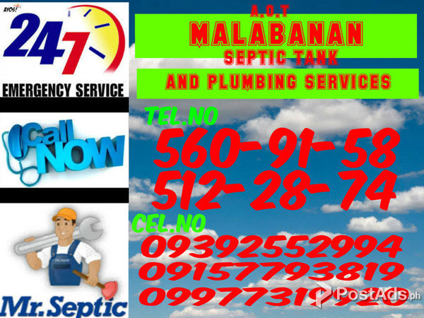 taguig Malabanan Siphoning Septic Tank and Plumbing Service