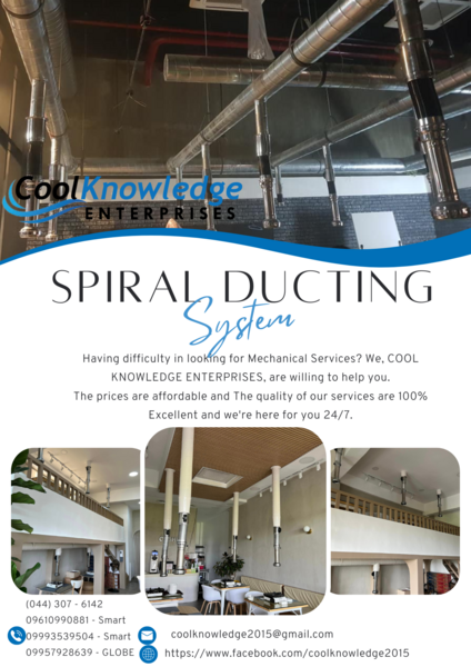 Spiral Ducting < We Supply And Install