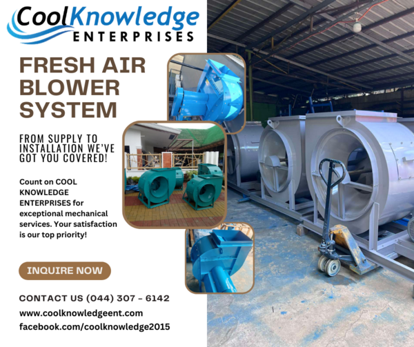 Fresh Air Blower - Supply & Installation - Metro Manila