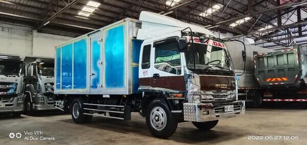 Sobida Isuzu Forward FRR 6HK1 Surplus Aluminum Closed Van Truck for sal