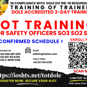 TOT Training of Trainers DOLE Accredited Safety Officer Training SO3 SO2 SO1 | PostAds PH