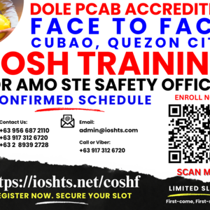 Face to Face COSH Training DOLE Accredited PCAB Accredited | PostAds PH