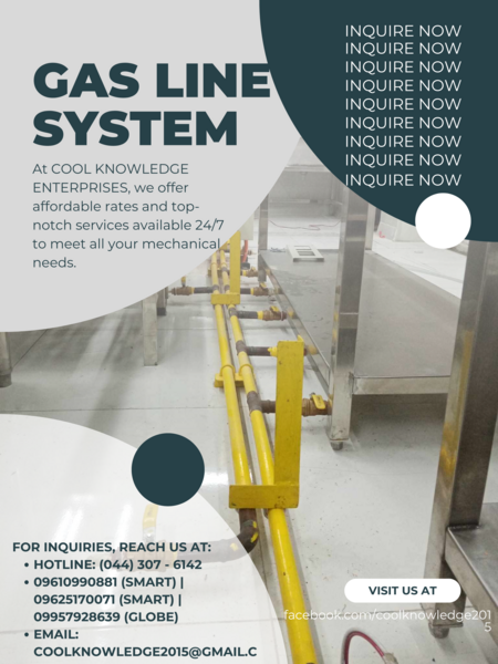 SERVES GAS LINE AT HIGH QUALITY SUPPLY AND INSTALLATION