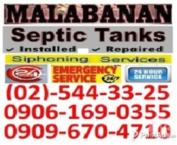 Malabanan Caloocan City Siphoning Services,02-5443325/09096704710