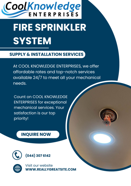 Fire Sprinkler System ~ Supply and Installation Services ~ Meycauayan