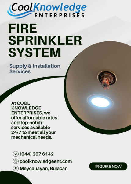 FIRE SPRINKLER SYSTEM ~ SUPPLY AND INSTALLATION || NATIONWIDE