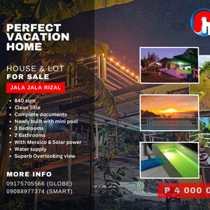 VACATION HOUSE with overlooking view in RIZAL FOR SALE | PostAds PH