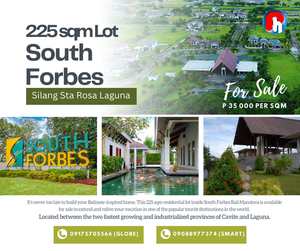 Lot for Sale in South Forbes Silang Sta Rosa