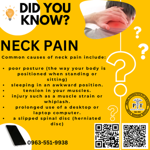 Neck Pain - Physical Therapy Treatment Management | PostAds PH