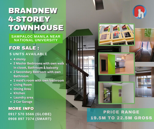 Manila Townhouse for Sale Sampaloc near National University (NU)