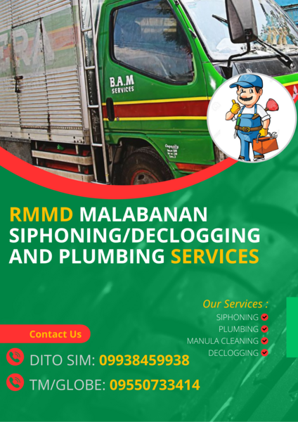 RMMD MALABANAN DECLOGGING/SIPHONING AND MANUAL CLEANING SERVICES