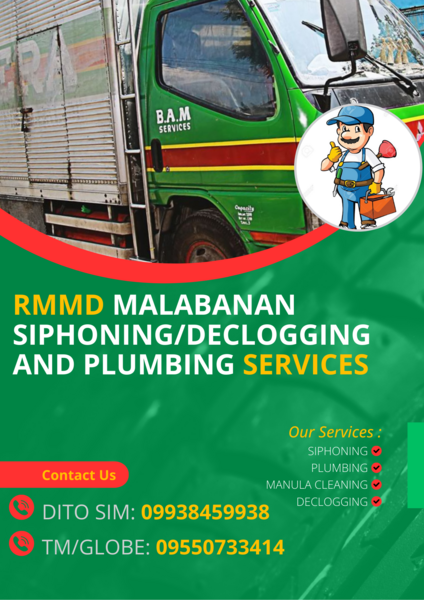 RMMD MALABANAN SIPHONING AND PLUMBING/MANUAL CLEANING SERVICES | PostAds.ph