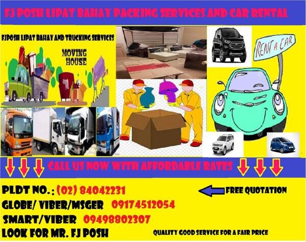 FJ POSH LIPAT BAHAY TRUCK RENTAL SERVICES