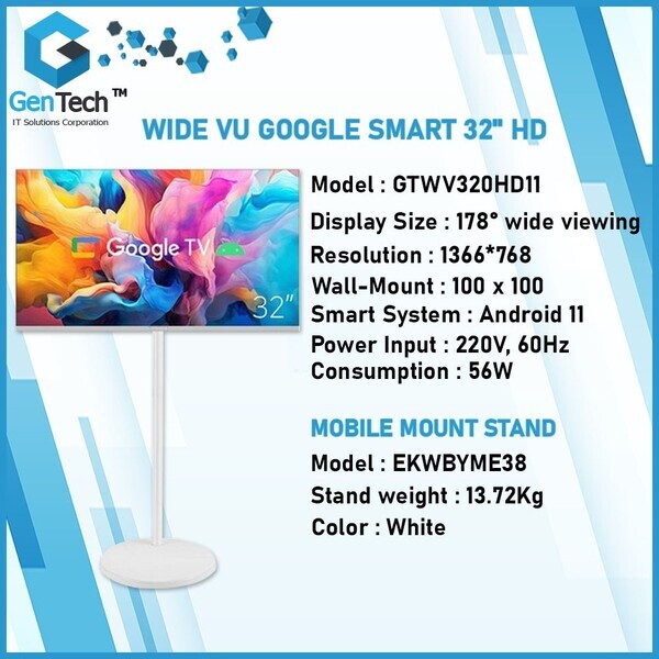 WIDE VU GOOGLE SMART 32" HD