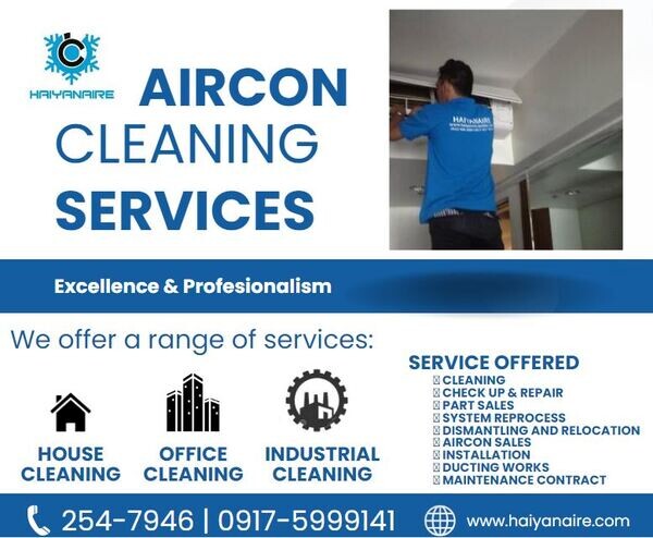 AIRCON CLEANING and REPAIR SERVICES in Brgy. San Roque Cebu 