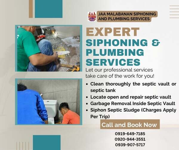 JAA MALABANAN: MARILAO'' BULACAN SIPHONING AND PLUMBING SERVICES